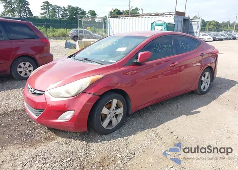 2012 Hyundai Elantra Gls (Ulsan Plant) z USA, uszkodzony, nr VIN KMHDH4AE9CU383683